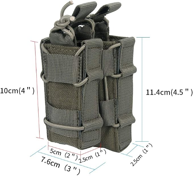 EXCELLENT ELITE SPANKER Open Top M4 M14 M16 AR15 Mag Pouch and Single Pistol Mag Pouch Flashlight Holder Magazine