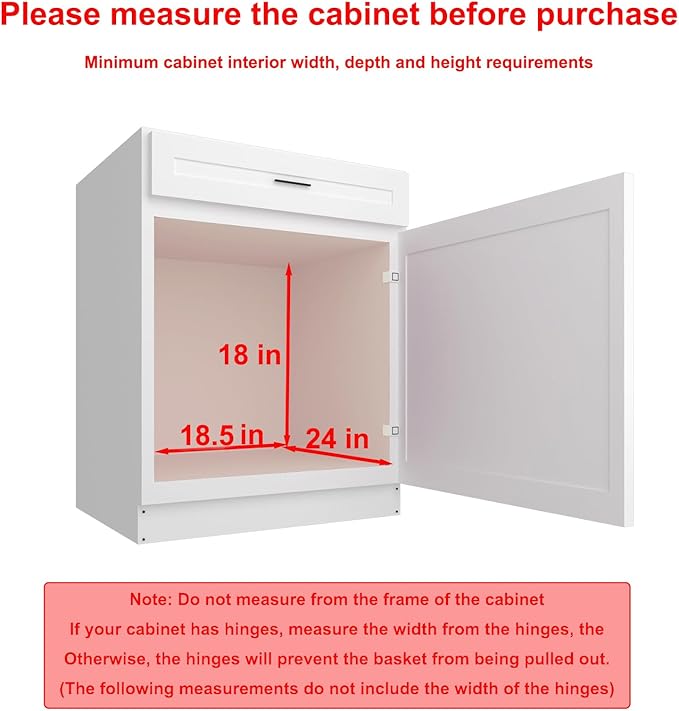 Sikarou Pull Out Cabinet Organizer 17" W x 21" D 2-Tier Individual Slide Out Drawer Pantry Shelf Storage for Kitchen Base Cabinet Organization for Kitchen, Bathroom, Pantry, Chrome