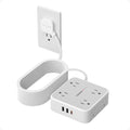 TESSAN Surge Protector Power Strip, 25 Ft Flat Plug Extension Cord with 3 USB (1 USB C 20W PD) 8 Outlets, 900J Protection, 3 Sided Outlet Extender with Power Switch for Office, Dorm Room, Grey