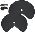 Lazy Susan Shelf Liner 27" Silicone Lazy Susan Liner 2PCS | Non Slip Kitchen Cabinet Liners Mats for Shelf Drawer Black