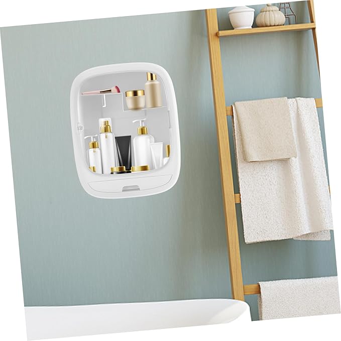 Cabilock 1 Piece Storage Shelf Plastic Storage Box Organizer Box Wall Mounted Shelves for Storage Paper Holder