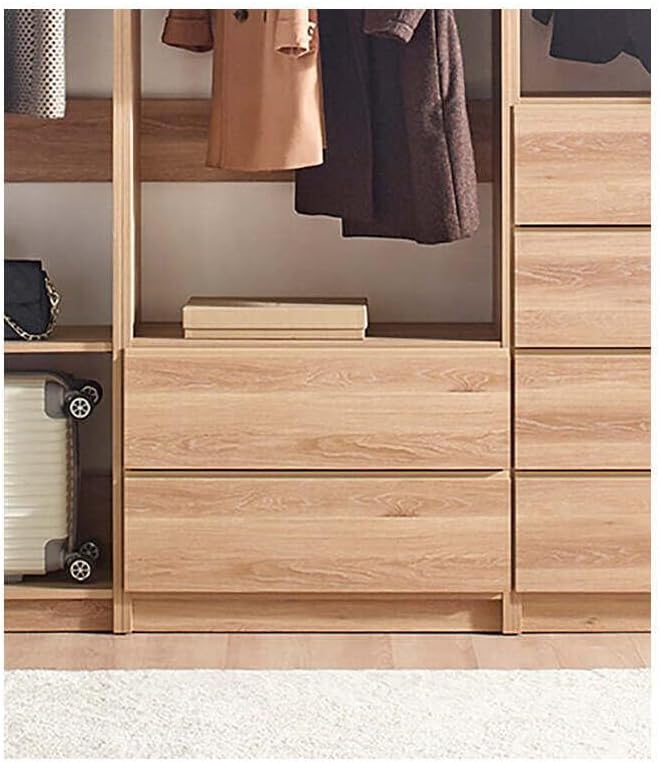 Maykoosh Closet System Organizer - Customizable Walk-in Wardrobe Storage Oak/Model BCD 3 Closet
