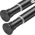 2Pack Curtain Rods for Windows 30-63Inch Black Tension Rod Adjustable Curtain Rod No Drilling Spring Rod Tension Curtain Rods for Windows,Door