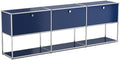 Modern Storage Cabinet Versatile Free-Standing Organizer for Home Office Décor, Green (Blue, G-15 D x 90" W x 29" H)