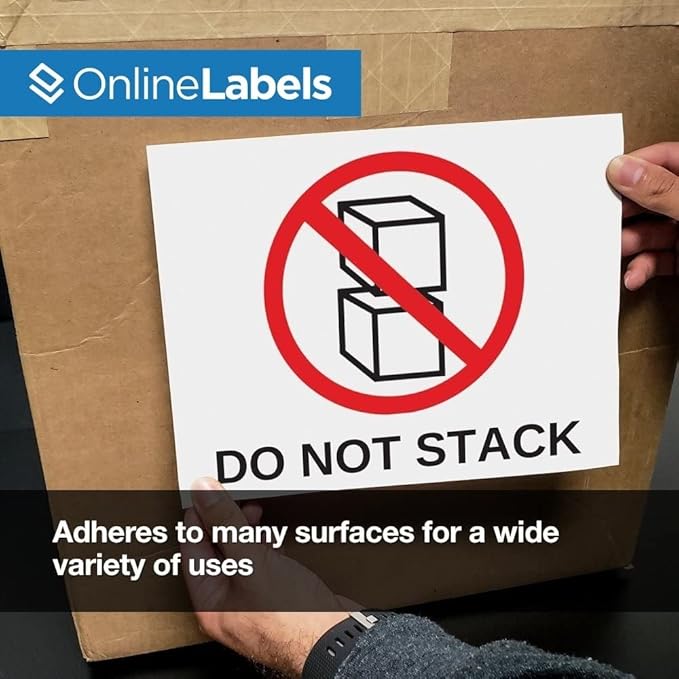 Full Sheet Labels -8.5 x 11 - Pack of 1000 Sheets - Inkjet/Laser Printers - Vertical Back Slit for Easy Peeling - Online Labels
