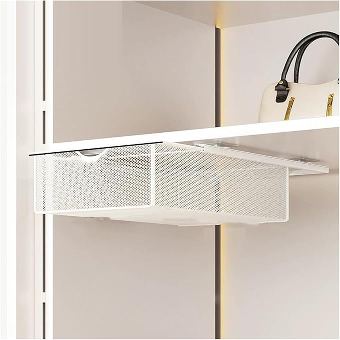 Pull Out Drawer Organizer Containers Storage Bin,Compact Hanging Pullout Drawer Basket,Stackable Shelf Baskets Organizer(Style 4)