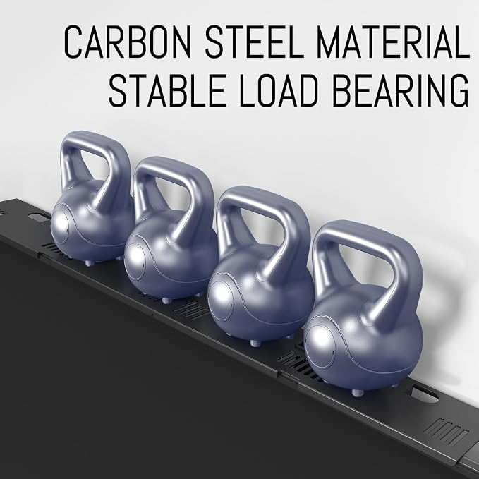 CABTE Adjustable Steel TV Top Shelf, Floating TV Stand, Universal Monitor Shelf for Soundbar, Game Console, Cable Box, Router Shelves (33.86"x4.7" with Boxes)