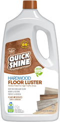 Quick Shine Hardwood Floor Luster 64 oz, Natural Looking Shine | Plant Derived Carnauba Polish, Renew & Protect, Streak & Haze Free, Non-slip, pH Neutral, No PFAS, EPA Safer Choice