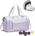Gym Bag for Women,Travel Duffel Bag with Shoes Compartment Personal Item Carry On Overnight Bag for Mens Weekender Bag Training Handbag Sports Gym Tote Bag Yoga Bag Purple
