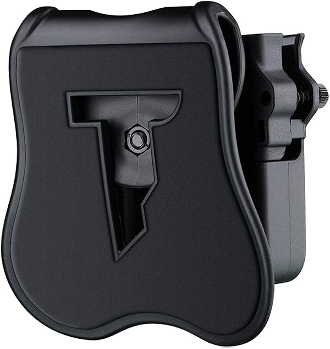 Double Magazine Holder, 9mm 10mm 40 45 Single & Double Stack Magazine Pouch, Universal Magazine Holster for Glock/Sig sauer/S&W/Beretta/Taurus/H&K/Springfield/CZ/Ruger/1911 Mags
