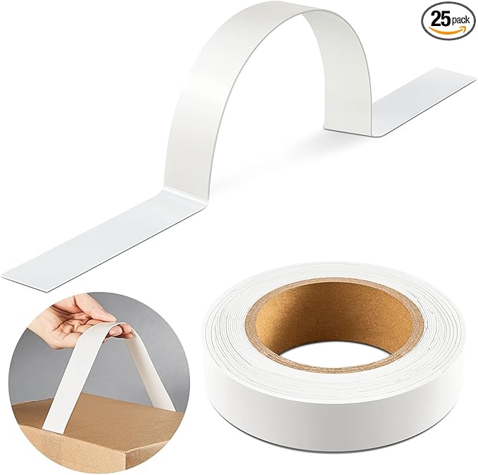 Frienda 25 Pcs 30 Pounds Carry Load Adhesive Carry Handle Plastic and Foam Self Adhesion Carrying Handle Strap Heavy Duty Package for Boxes and Bags Packing Grip Moving Lifting Carrying