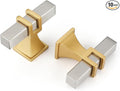 10 Pack Cabinet Knobs Brushed Nickel and Gold Dresser Drawer Knobs Silver and Gold Cabinet Knobs Kitchen Cabinet Hardware