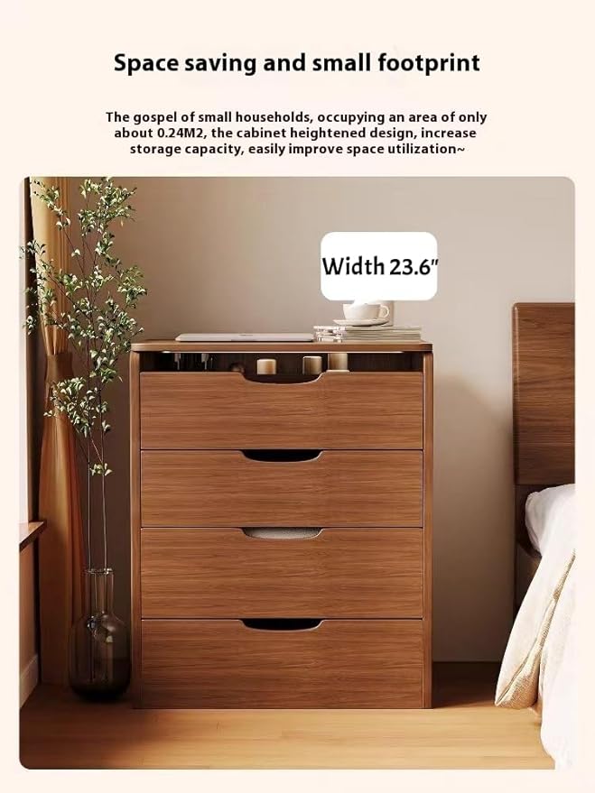 3 in 1 Vanity Desk with Mirror and Lights,Small Make Up Vanity Set with Visible Glass Desktop,Compact Makeup Vanity with 3 Drawers & Stool, Dressing Table for Bedroom (Walnut, 23.6" L)