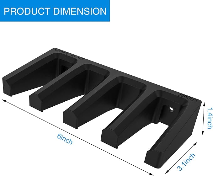 Solid ABS 6X Standard PMAG Wall Mount, Mag Holder, Home Magazine Storage Rack