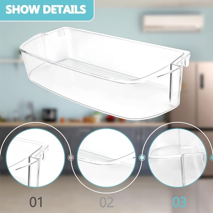 WPW10710203 W10710203 Refrigerator Door Shelf for Whirlpool wrs588fihz00 wrs588fihz04 wrs588fihz06 msf25d4mdm02 Refrigerator Door Shelf Bin by Cenipar
