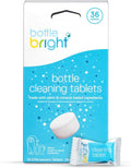 Bottle Bright Cleaning Tablets 12, 36, 78 Count – Water Bottle Cleaner for Stainless Steel, Tumblers, Thermos | Removes Coffee Tea Stains, Eliminates Odors, Easy and Safe Cleaning