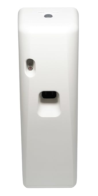 Big D 757 Light-Activated Aerosol Dispenser, White, Covers Space of 6000 cu ft - Automatic air freshener ideal for restrooms, offices, schools, restaurants, hotels, stores