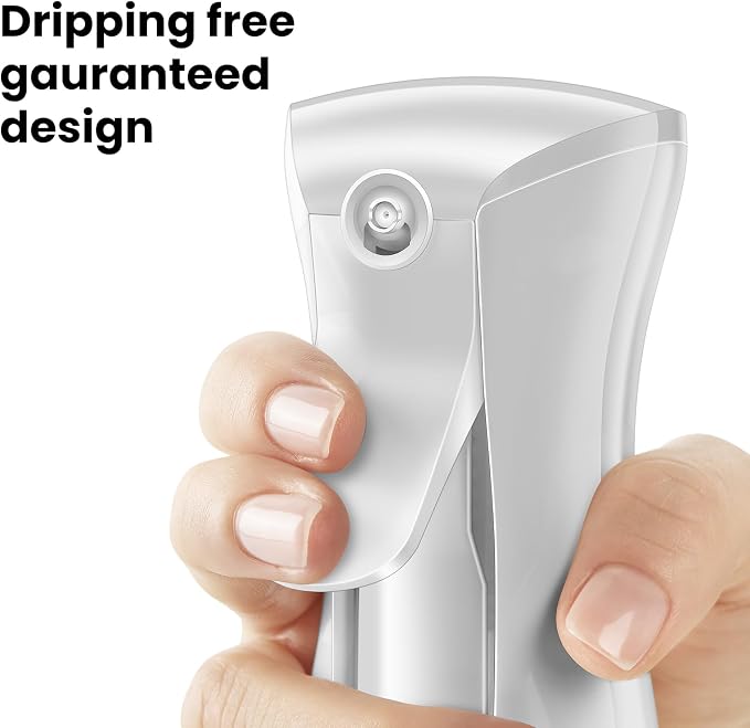 Mistifi glass Oliver Oil Sprayer for cooking, Spray bottle 6oz, Non-Aerosol Refillable Dispenser Oil Mister PS887 | Even Fan Spray,1g Portion Control,Anti-Drip Design,Easy Refill,Air Fryer,Salad & BBQ Friendly,Clear
