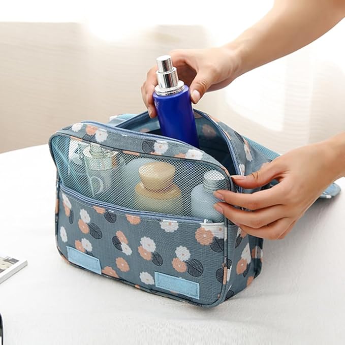 Sechunk Waterproof Travel Toiletry Bags Hanging Multi-function Cosmetic Bag Makeup Bag for Women (pinkSmile)