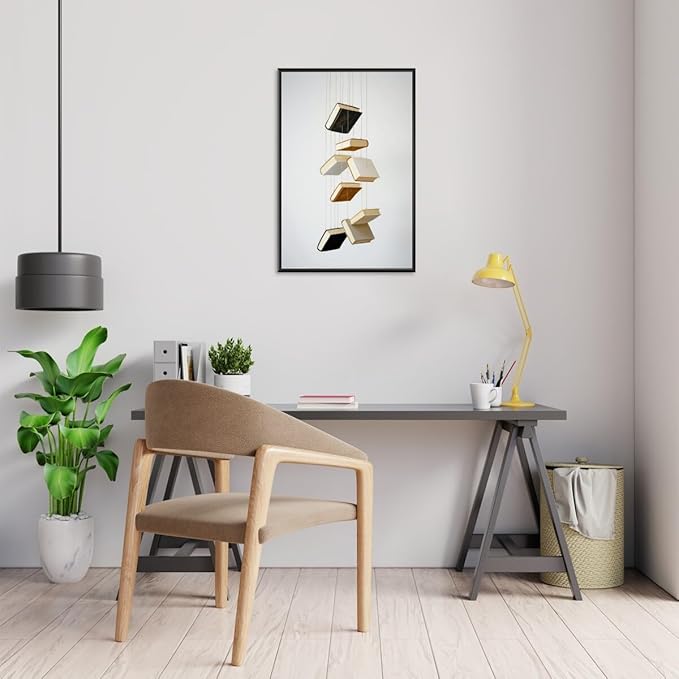 Minimalist Book Art Aesthetic Poster Canvas Wall Art Decoration Living Room Home Decor Bedroom Decoration Poster black framed12x18inch