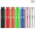 LISAPACK Atomizer Perfume 8ML Spray Bottle for Travel (7PCS), Empty Refillable Cologne Dispenser, Portable Sprayer for Men and Women (Multi-colored)