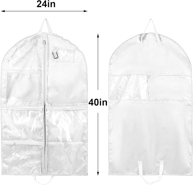 Dance Costume Garment Bag for Dancers,1 Pack Waterproof 40 inch Kids Garment Bag for Dance Competitions with Pockets for Dance Costumes,Cheer Uniform Garment Bags for Hanging Clothes Travel