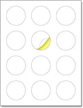 2 inch Round Labels Printable Circle Stickers - 8.5" x 11", 200 Sheets | Laser/Inkjet Printing, comes with Print Templates