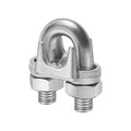 30Pcs 5/16’ M8 Wire Rope Clamps Cable Clamps galvanised Steel, U-Bolt Saddle Fasteners - can be Used for Tent Ropes, Wire Ropes, Wires and Cables, clotheslines etc