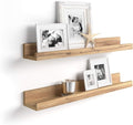 Mobili Fiver, Set of 2 First Picture Shelves, 31.49 in, Rustic Oak, Made in Italy