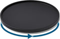VERTORGAN Lazy Susan Organizer for Kitchen,Bamboo Turntable for Cabinet,Pantry,Vanity,Large（Black）