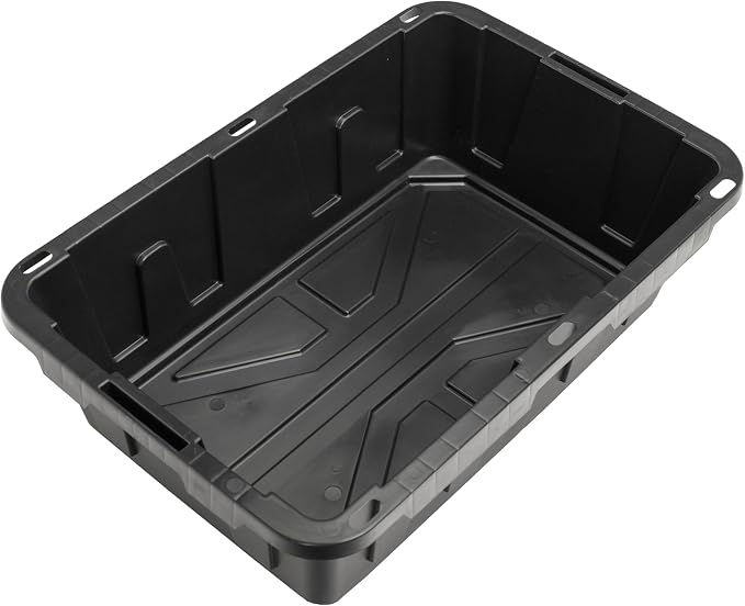 CX BLACK & YELLOW�, 15-Gallon Heavy Duty Tough Storage Container & Snap-Tight Lid, (9.5�H x 20.6�W x 30.6�D), Weather-Resistant Design and Stackable Organization Tote [5 Pack]