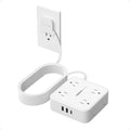 TESSAN Surge Protector Power Strip with 900J Surge Protection, 15 Ft, White | 8 AC with 3 USB Ports, Flat Plug Extension Cord, 3 Sided Outlet Extender with Power Switch