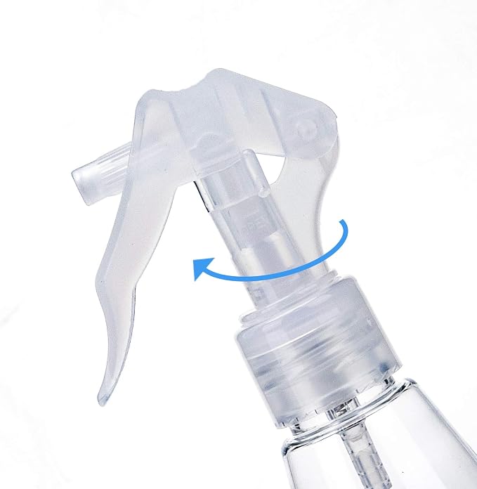 9 Pieces Plastic Spray Bottle, Empty Small 7oz/200ml Clear Spray Bottles, Fine Mist Plastic Refillable Trigger Sprayer for Cleaning Solutions, Hair Care, Essential Oils, Watering Plants