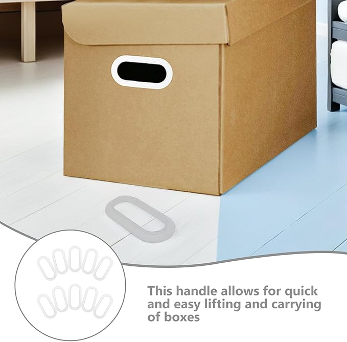 10pcs Plastic Handle for Moving Carton Boxes Heavy Duty Cardboard Box Handles for Storage and Organization Moving Home Carry Straps