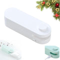 4 in 1 Mini Bag Sealer, 2024 New Mini Bag Sealer with Cutter USB Rechargeable Chip Bag Sealer Heat Seal Portable Bag Resealer for Plastic Bags Snacks & Food Storage Chip Bag Sealer (White, 1pcs)