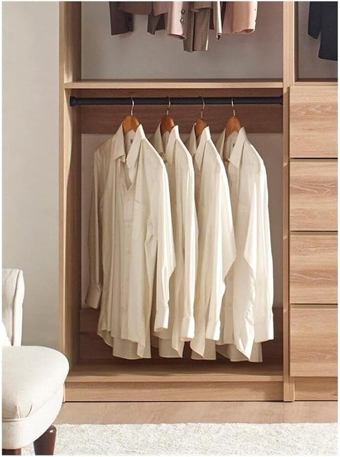 Maykoosh Closet System Organizer - Customizable Walk-in Wardrobe Storage Oak/Model ADE 3 Closet