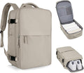 coofay Laptop Travel Backpack For Women Men Airline Approved Carry On Bags For Airplanes Underseat Luggage Backpack For Traveling On Airplane Personal Item Travel Bag For Airlines Light Brown