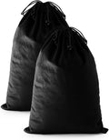 2 Pcs Shoe Bags for Travel, Dust Velvet Bags, Black Beauty, 17.3x12.6 Inch | Washable & Reusable Travel Shoe Bags, Dustproof Shoe Bags with Drawstring Closure, Suitable for Travel, Home Storage
