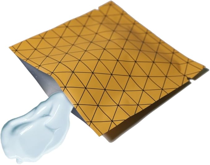 100 PCS 4 Mil Thick Open Top Heat Seal Bags, PET+AL+PE Mylar Bags with Easy Tear Notch, Resealable Heat Sealable Pouch for Food Storage, Packaging, Not Vacuum Bags (Orange, 10 * 15CM/4.0"*6.0")