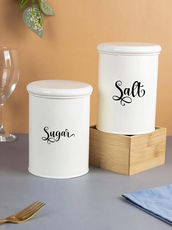 Pantry Organization Labels, Pantry Labels for Jars Containers Set of 7, Black Script Font, Common Baking Ingredients AG 11025