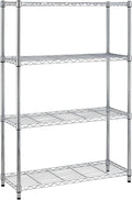 Meet perfect 4-Tier Heavy Duty Wire Shelving Unit, 1000 lbs Total Capacity Metal Storage Shelves, Adjustable Organizer Rack for Garage, Kitchen, Pantry, Laundry Room, 35.5" W x 14" D x 54" H
