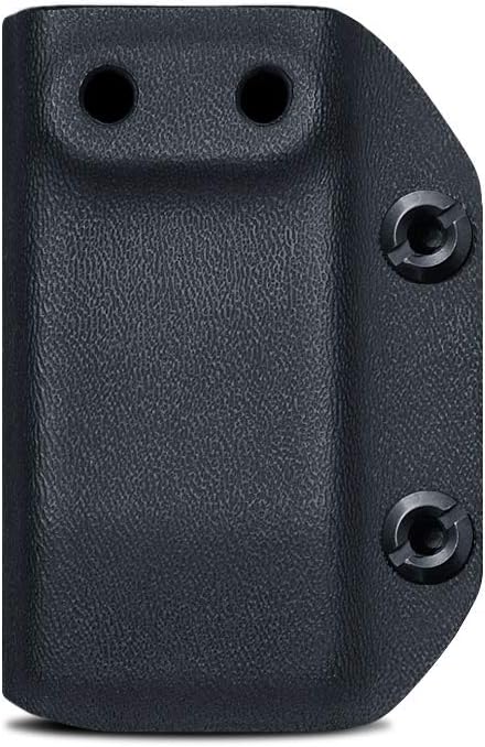 POLE.CRAFT IWB/OWB Magazine Holster Kydex - Mag Carrier Fits: 9mm .40 Double Stack / 9mm .40 Single Stack - P365 1911 Glock 19 19X 17 26 27 28 43 22 23 25 26 27 31 32 33 34 35 37 38 Glock43X .. Mag
