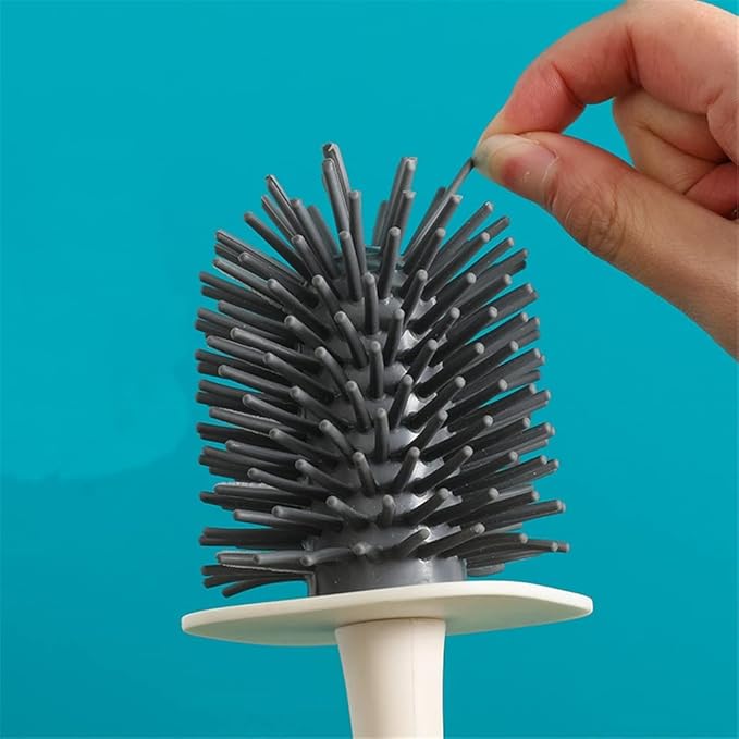 Toilet Brush Cleaning Brush Toilet Accessories Home Floor-Standing Wall-Mounted WC Bathroom Parts Sets Lavatory Cleaning Tool Cleaner Drawer Bathroom Toilet Brush Holder (White) (Green)