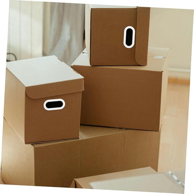 Ipetboom 10pcs Heavy Duty Plastic Carry Handles for Cardboard Boxes and Bags Moving and Packing Straps with Easy Attachment Transparent Cube Storage Organizer Accessories for Efficient