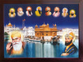 Lord Sikh Guru poster print with frame for Home Decor and Gifting Purpose (229-138)