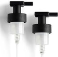Skipper Foaming Replacement Pump Set - 2 Pack - 40mm (1.57”) Wide Rim (40/410 Neck Size) - Unique Matte Black Finish - High Rated 1.66c Foam Output for Maximum Foam