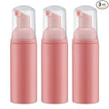 Tekson Foam Pump Bottle (Pink), Empty Travel Size Foam Dispenser Pump for Soap Shampoo, Lash Cleanser(60ml, 3PCS)