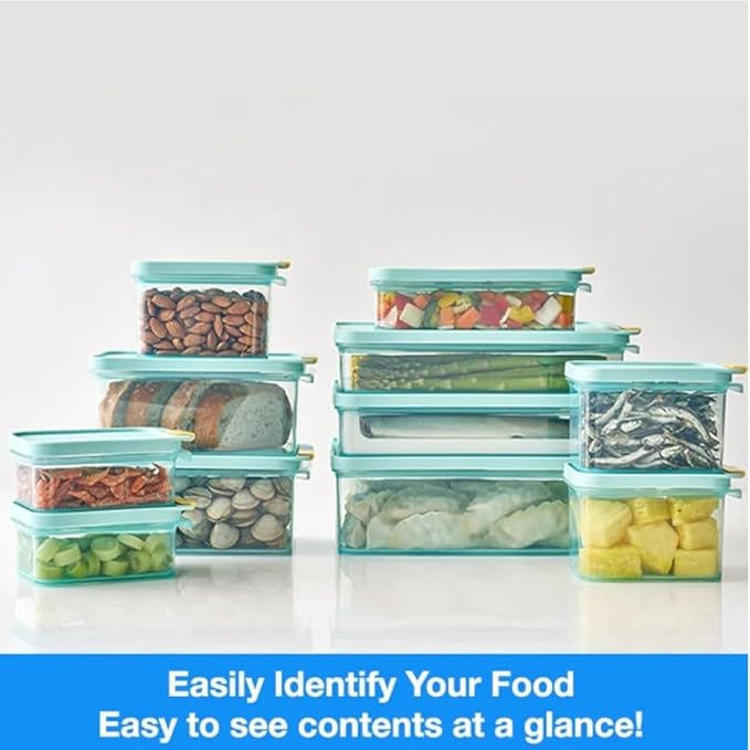 LocknLock Freezer Fit Plastic Freezer Containers | Airtight Stackable Food Storage for Meal Prep | Microwave & Dishwasher Safe | BPA Free Freezer Container with Lid, 3.5L