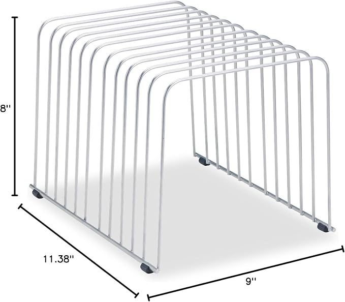 Fellowes Desktop Organizer,11 Sections,9" x 11.375" x 8",Wire,Silver (72012),(Pack of 12)