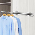 13" Valet Rod For Closet Pull Out Adjustable For Closet,1 Pack Chrome | 13" pull-out valet rod provides convenient hanging space for clothes in closets, bedrooms and laundry rooms.